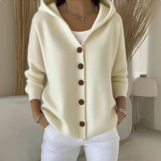 Rocío - Chaqueta de punto con capucha, detalle