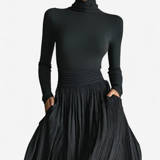 Rachel | Robe Maxi à Taille Haute