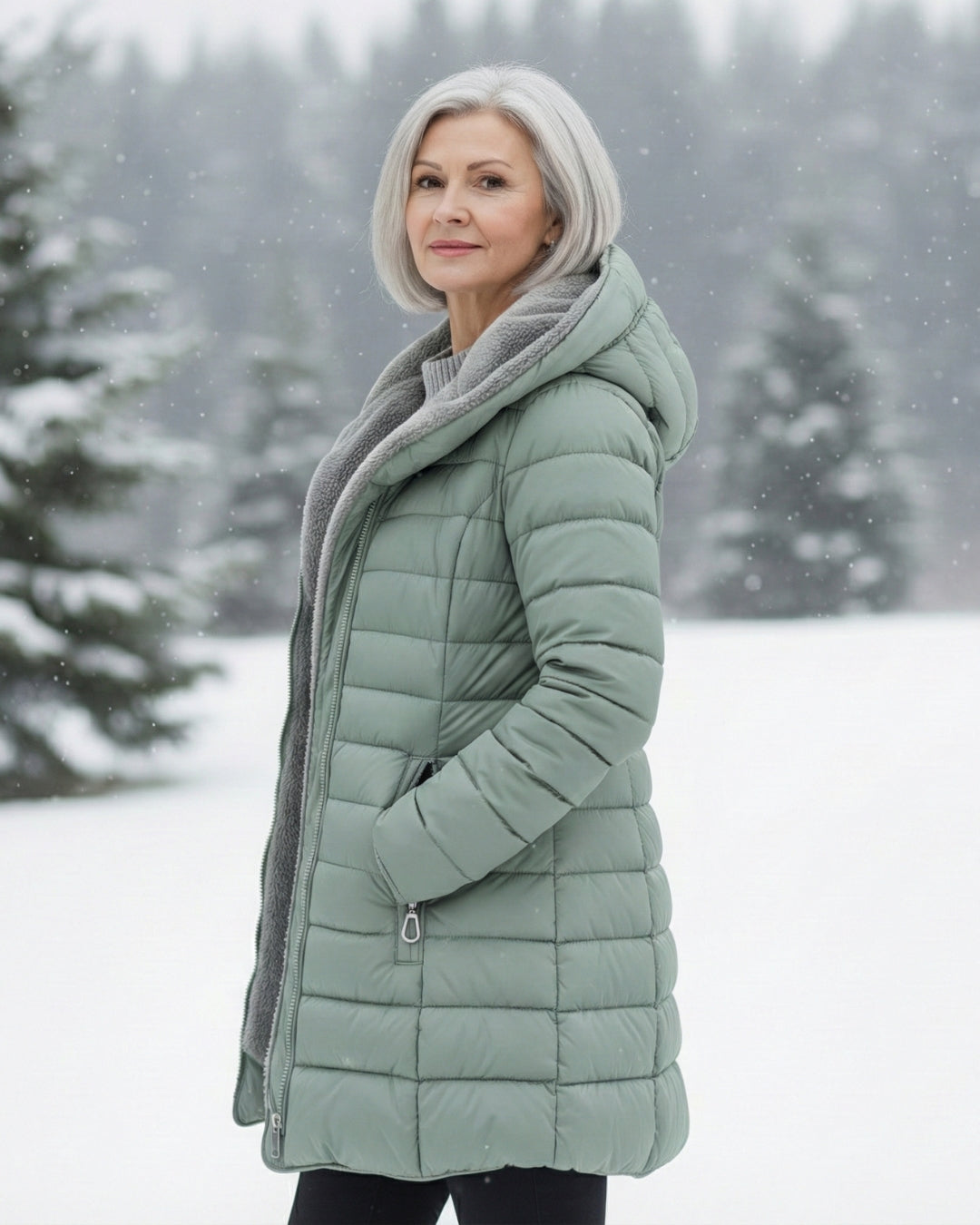 Georgine | Manteau doudoune avec doublure polaire