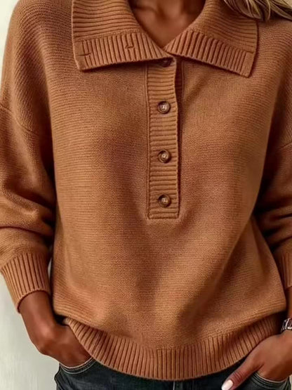Nicole | Pull d'Automne pour Femme à Boutons