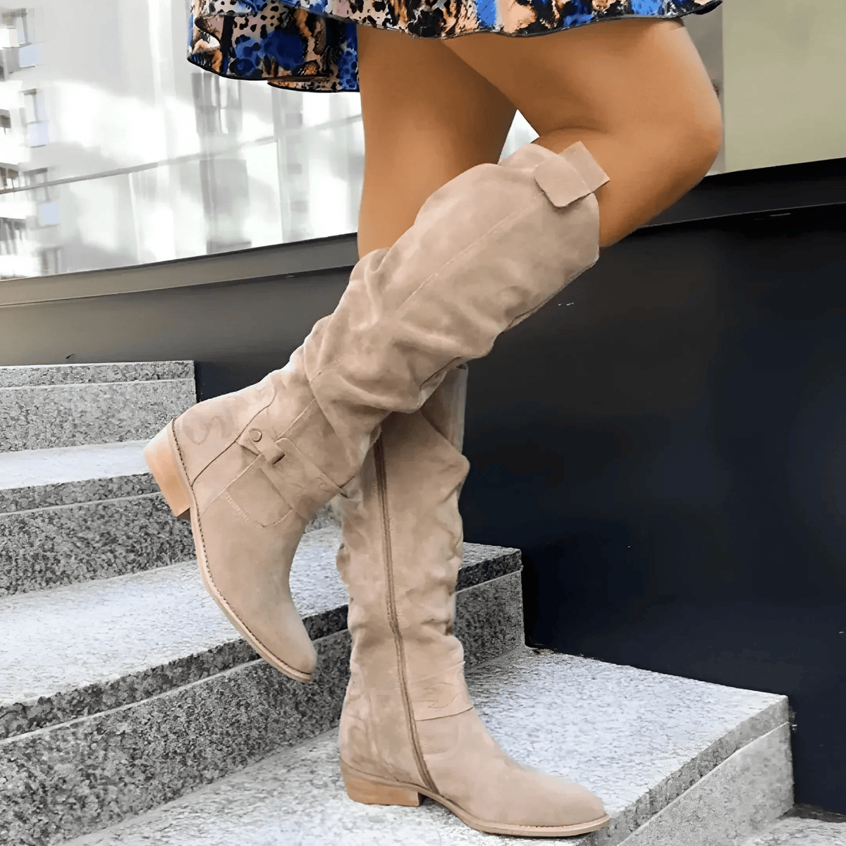 Savannah | Bottes santiags en daim