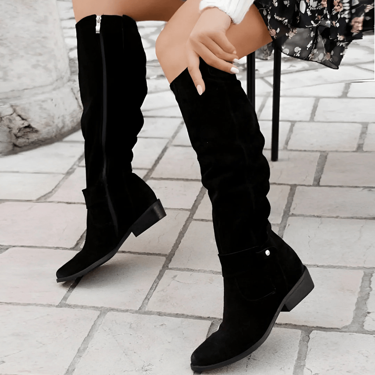Savannah | Bottes santiags en daim