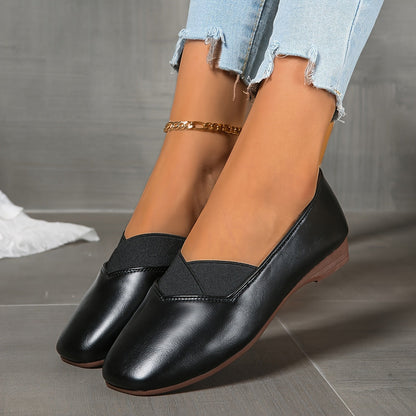 Claire | Ballerines à bout carré et brides croisées
