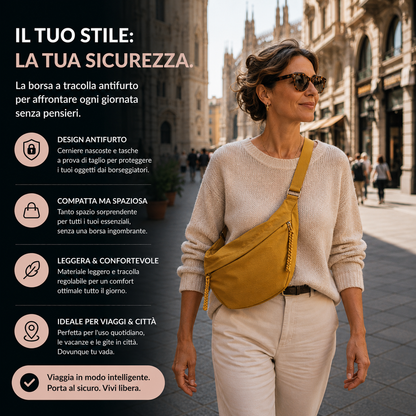 Luce | Sac porté épaule Ocre