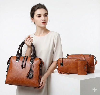 SET PREMIUM - SAC + PORTEFEUILLE + POCHETTE + TROUSSE OFFERTE