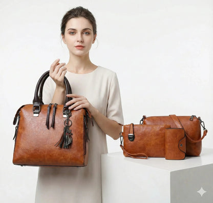 SET PREMIUM - SAC + PORTEFEUILLE + POCHETTE + TROUSSE OFFERTE
