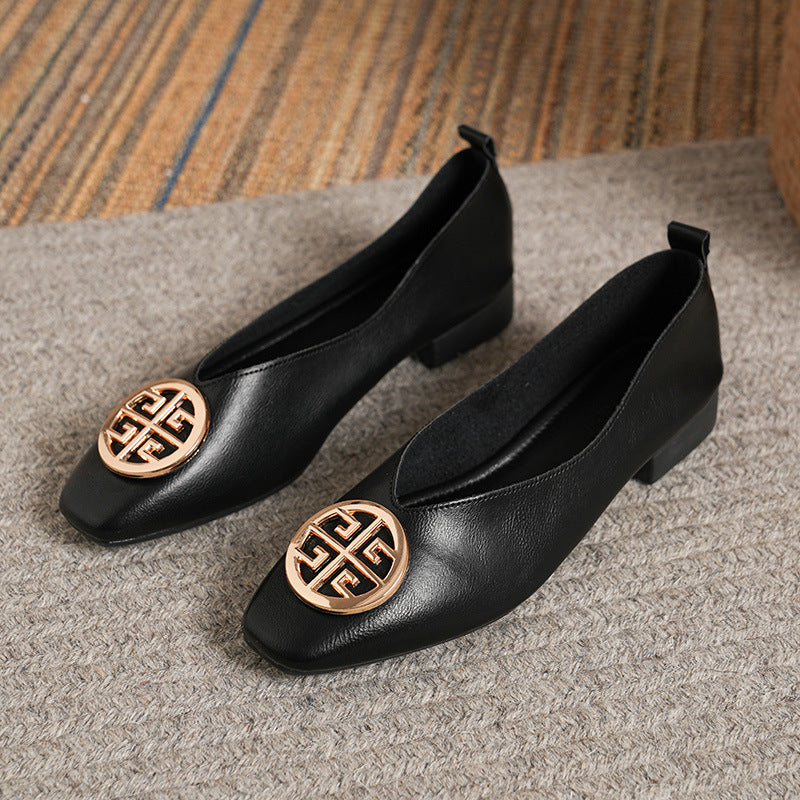 Axelle | Ballerines à bout carré