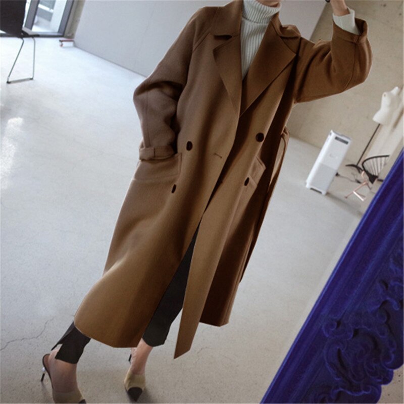Michelle™ | Long manteau élégant en laine pour femme