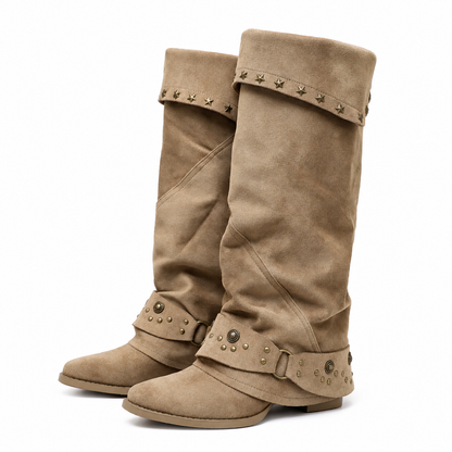 Fanny | Bottes slouchy à revers