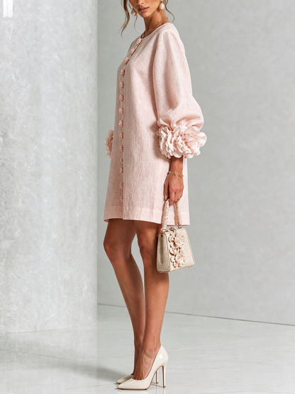 Vestido Mini Henrietta™ en rosa, vista frontal