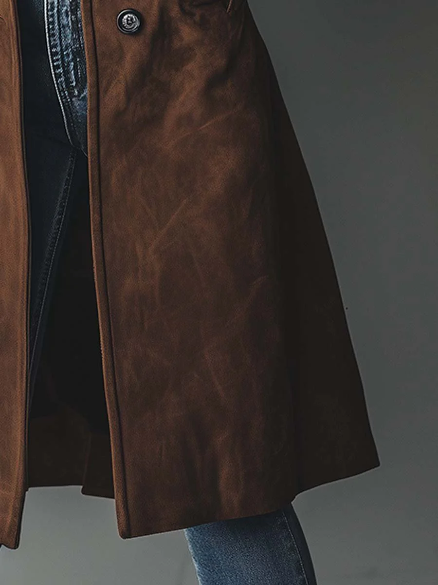 Ysaline | Trench vintage en daim