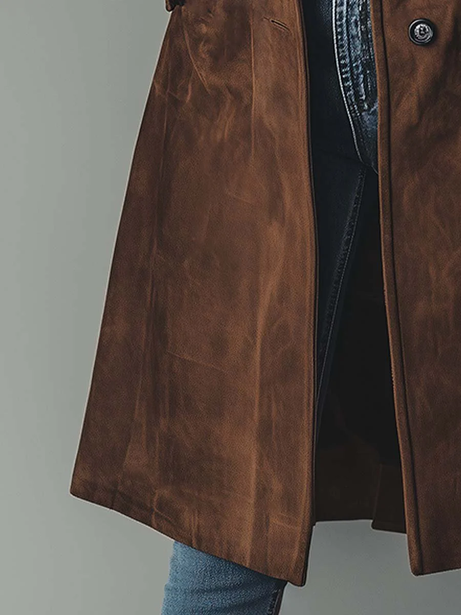 Ysaline | Trench vintage en daim