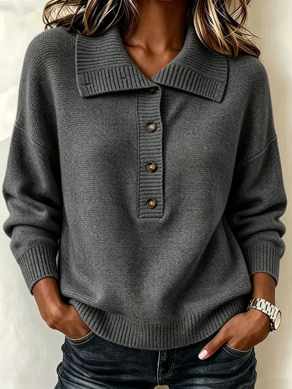 Nicole | Pull d'Automne pour Femme à Boutons