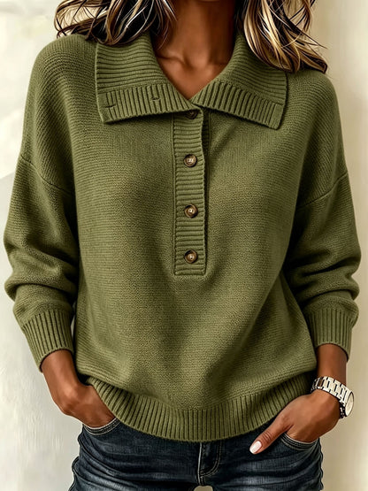 Nicole | Pull d'Automne pour Femme à Boutons