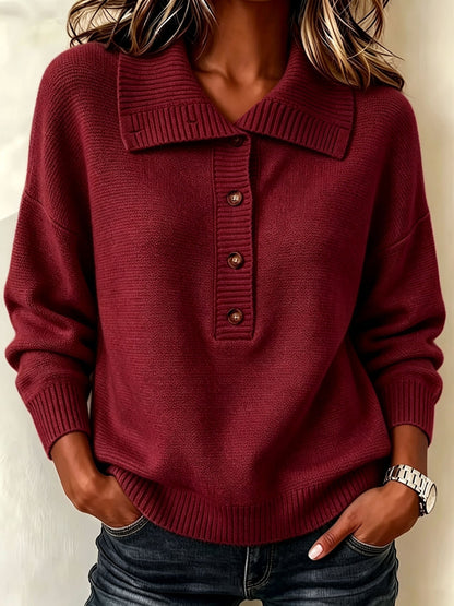 Nicole | Pull d'Automne pour Femme à Boutons