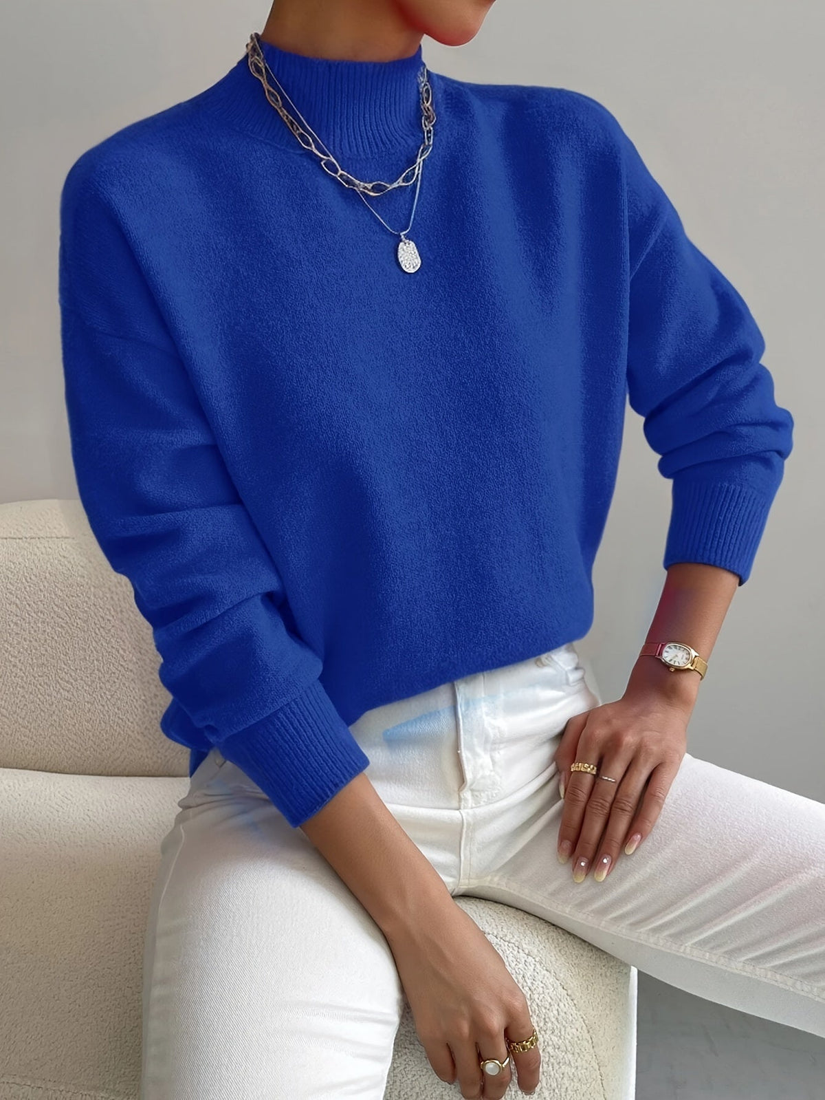 Christiane | Pull Doux à Col Roulé