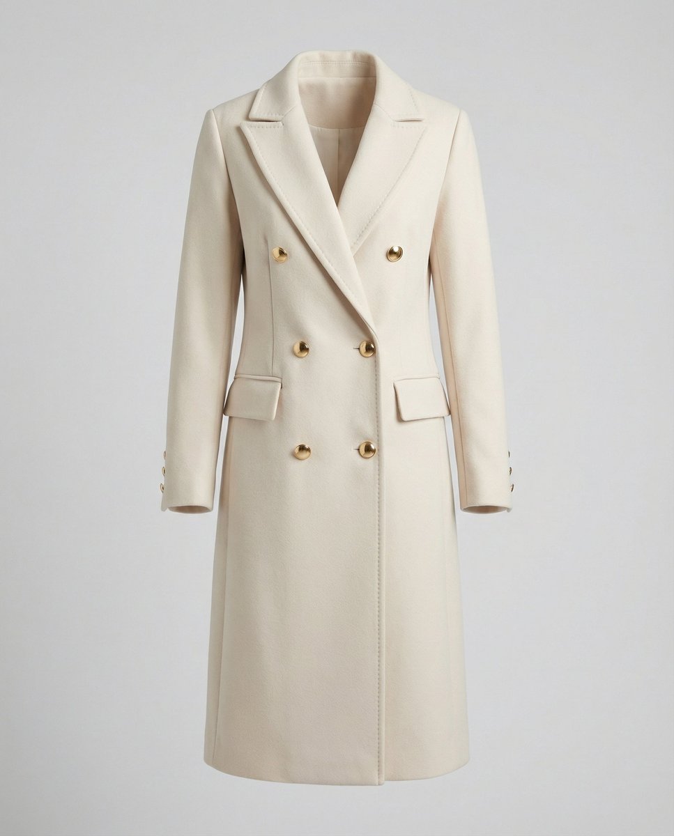 Émeline | Manteau long croisé à double boutonnage