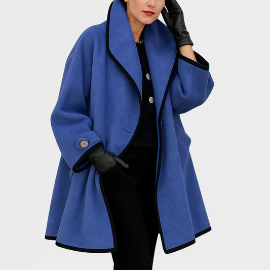 Georgiane | Manteau oversize avec détails contrastés